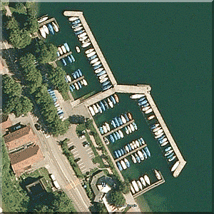 Satellitenaufnahme Hafen Farbsteig